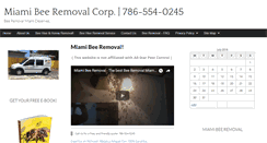 Desktop Screenshot of miamibeeremoval.net