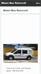 Mobile Screenshot of miamibeeremoval.net