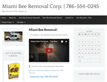 Tablet Screenshot of miamibeeremoval.net